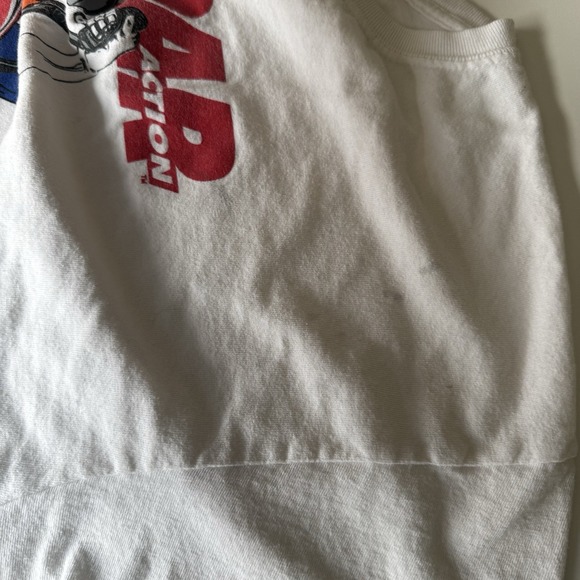 Vintage Mopar Action Graphic Cartoon Car T Shirt Unisex XL White 90s - Picture 4 of 6